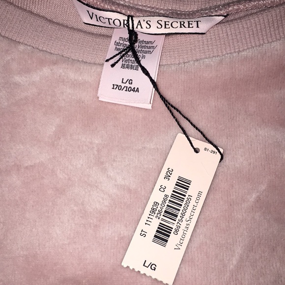 LAST TWO!! New VS Velour Split Open Back Top - Picture 6 of 8